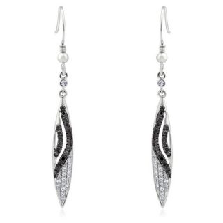  details cubic zirconia set in designer sterling silver earrings