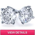 00 Carat 1 00 Carat Each D vs Genuine Diamond Stud Earrings 14k