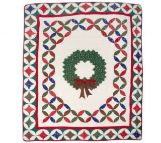 Christmas Spirit 100Cotton Handcrafted Quilted Throw —