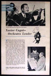 Xavier Cugat Orchestra Leader Cartoonist 1948 Article