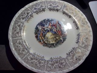 Crooksville China Pattern CR010 Courting Washington Colonial People