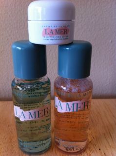 La Mer Creme De La Mer, Tonic and Cleansing Gel   Great for travel!!