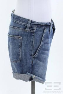 Current Elliott Harvest Cuffed Denim Shorts Size 26