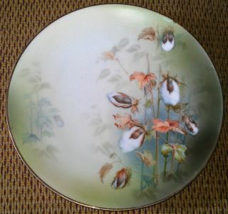 RS Germany Cotton Plant Dinner Plate Blue Mark