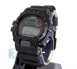 Casio G Shock Custom 20 Pcs Diamond Mens Blackpvd Watch
