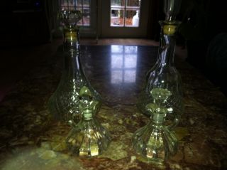 Vintage Glass Whiskey Wine Bottles Decanter with Tops