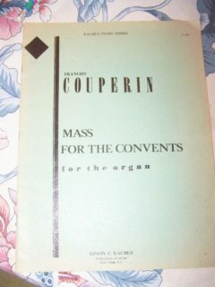 Francois Couperin Mass for The Convents Organ French