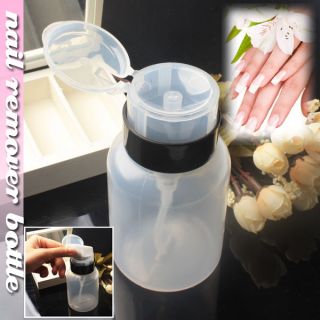Nail Art Pump Dispenser Polish Remover Cleaner Empty Bottle Makeup