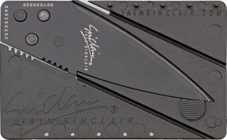  Cardsharp Folding Safety Knife Black Credit Card Style IS1B New