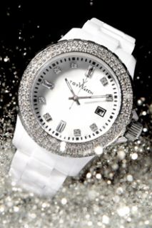 Toy Watch Plasteramic White Crystal Watch PCLS22WH