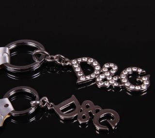 1pc Swarovski Crystal Initial Letter D and G Big Keychain