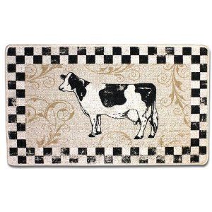 Dairy Cow Kitchen Accent Rug Berber Country Farm Rug