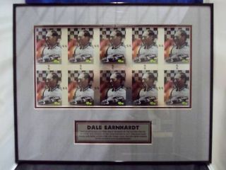 Commemorative Dale Earnhardt Uncut Card Sheet NASCAR