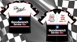 2012 Dale Earnhardt SR GM Goodwrench Black White NASCAR Pit Crew Shirt