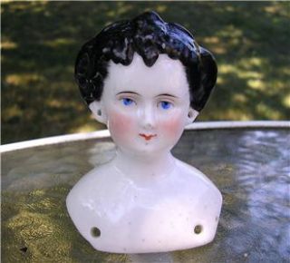 Antique Countess Dagmar China Doll Head Conte Boehme Pierced Ears 3 1