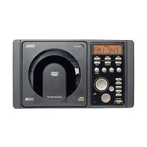 MAGNADYNE AM/FM Stereo Receiver with DVD/CD Player & Remote Black