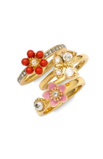 Juicy Couture Blooming Couture Rings (Set of 3)