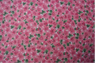 Daisy Kingdom Pink Floral Flowers Fabric Cotton Quilt Craft :)