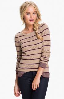 BP. Stripe Pointelle Sweater (Juniors)