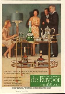 1960 print ad de kuyper creme de menthe cordials vintage advertising