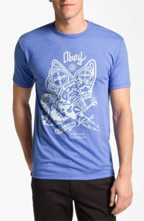 Obey Ride the Lightning Graphic Crewneck T Shirt