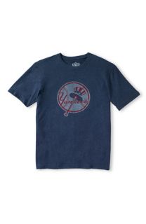 Red Jacket New York Yankees Heathered Crewneck T Shirt (Men)