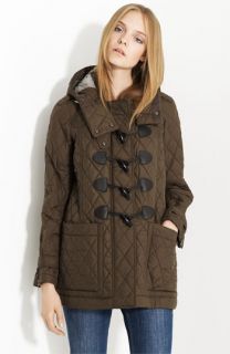 Burberry Brit Toggle Front Quilted Coat