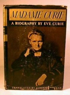 1943 Book w DJ Madame Curie A Biography by Eve Curie