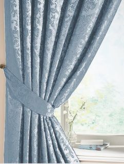  OF LANA DAMASK 3 TAPE TOP LINED CURTAINS IN MULTIPLE COLOURS & SIZES