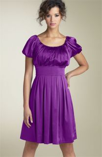Suzi Chin for Maggy Boutique Pleated Charmeuse Dress