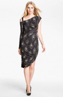 Kelly Wearstler Medusa Print One Shoulder Dress
