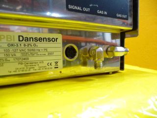PBI Dansensor Gas Analyzer Oxi 3 1 0 2 O2 Working