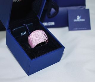 NEW WITH TAGS AUTHENTIC DANIEL SWAROVSKI PINK NIRVANA CRYSTAL RING