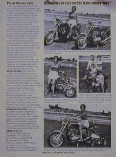 1970 Indian Motorcycle Ad Boy Racer Papoose Ponybike Bambino Mini Cal