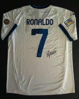 CRISTIANO RONALDO REAL MADRID SIGNED AUTOGRAPHED JERSEY WITH COA