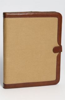Brooks Brothers Washed Canvas & Leather iPad Case