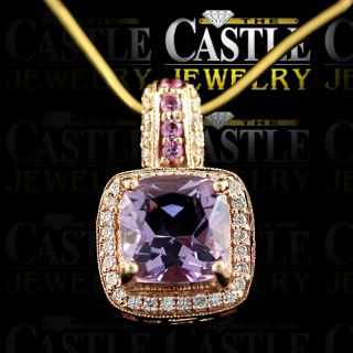  This Blow Out Deal Of LeVian Amethyst and Diamond Pendant For $849