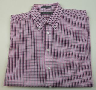 Daniel Cremieux Signature Collection Mens Short Sleeve Shirt Sz XL
