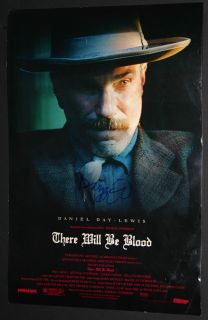 Daniel Day Lewis There Will Be Blood Signed Autograph Poster