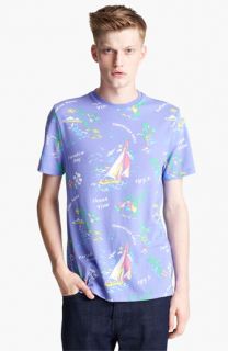 Topman Tropical Scene All Over Graphic T Shirt