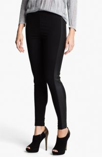 Two by Vince Camuto Faux Leather Trim Leggings