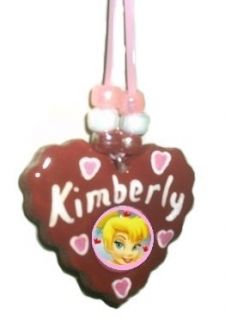  Tinkerbell Heart Shaped Hand Painted Personalized Necklace