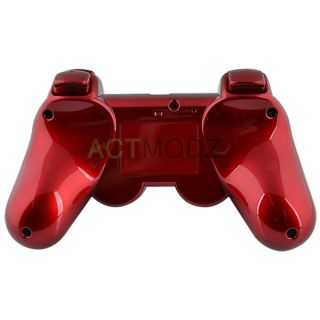 Custom for PS3 Controller Shell Glossy Red with Matching Buttons with