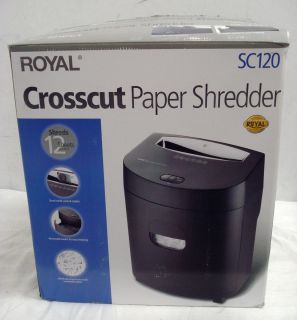 Royal 12 Sheet Sc120 Crosscut Paper Shredder