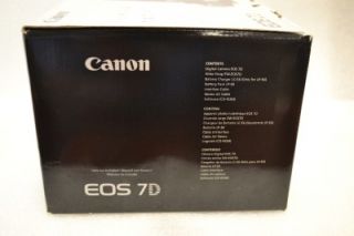  Canon EOS 7D 18 0 MP Digital SLR Black Camera Body Only No Lens