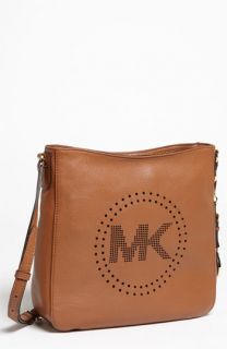 MICHAEL Michael Kors Large Perforated Leather Messenger Bag