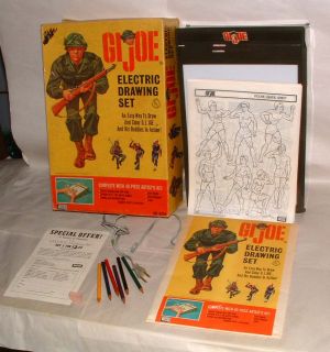 1965 Gi Joe Electric Drawing Set Excellent Condition in Box by