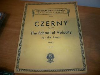Schirmers Library Czerny The School of Velocity Book II