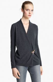Dolce&Gabbana Cashmere Cardigan with Embellished Pin