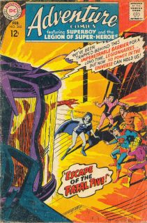 DC, Adventure Comics Vol 1 365 1968 Superboy LSH,Escape of the Fatal
